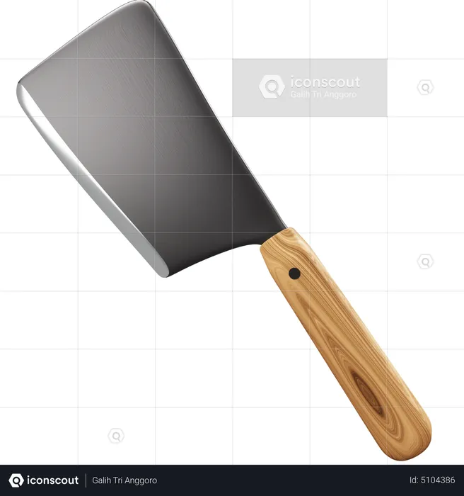 Cleaver Knife  3D Icon