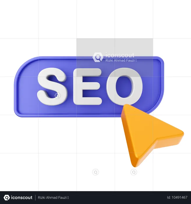 Haga clic en SEO  3D Icon