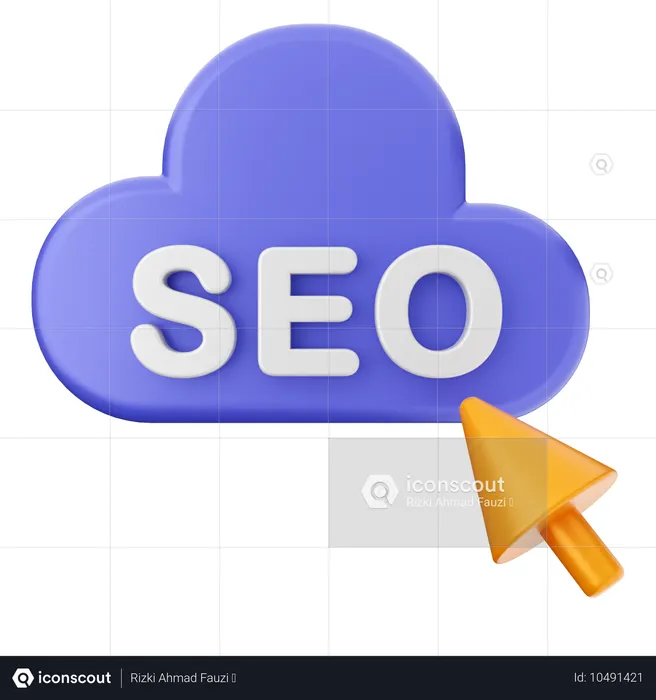 Haga clic en SEO  3D Icon