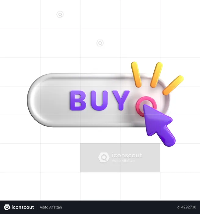 Click A Buy Button  3D Illustration