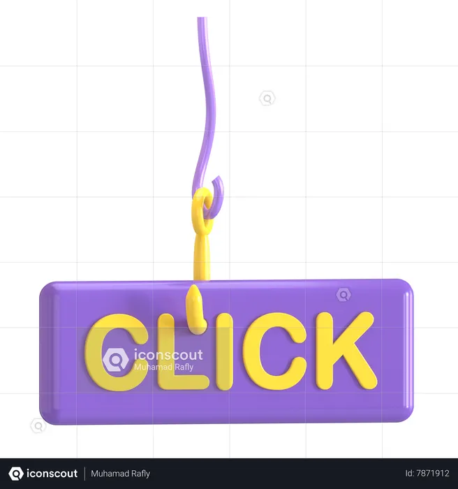 Click Bait  3D Icon