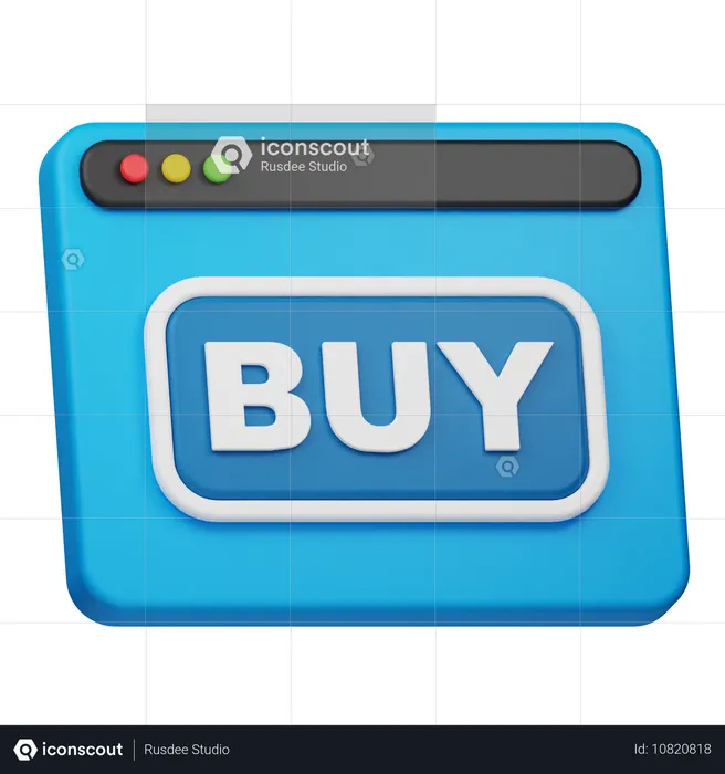 Click Buy  3D Icon