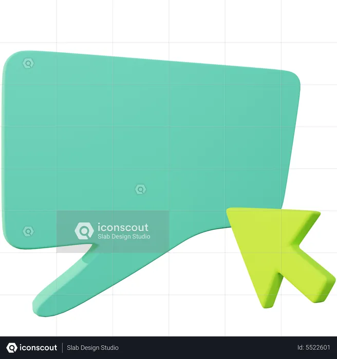 Click Chat  3D Icon