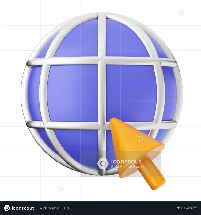 Click Internet  3D Icon