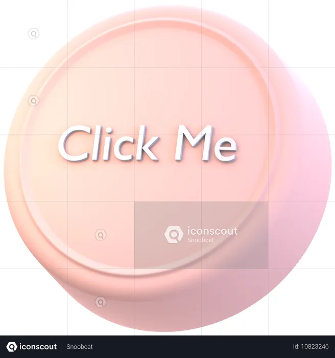Click Me Button  3D Icon