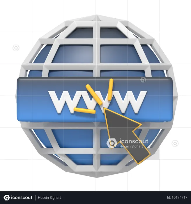 Click On Domain  3D Icon