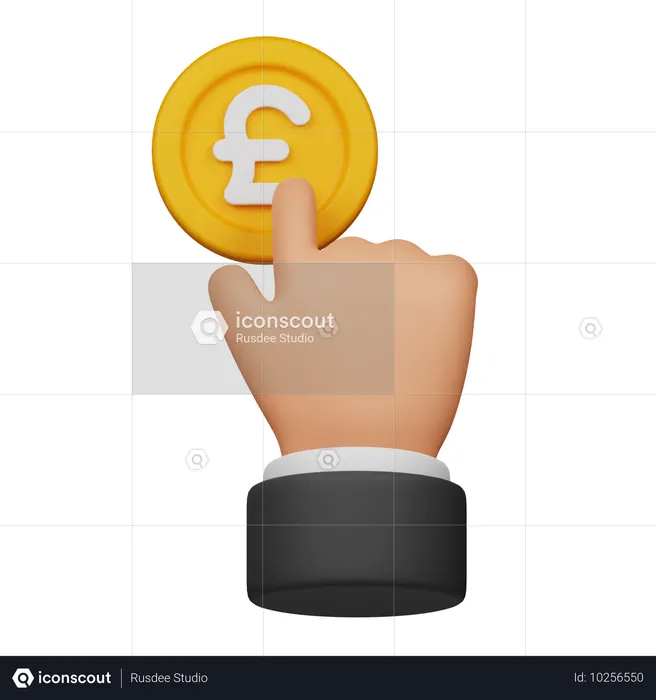 Click On Pound  3D Icon