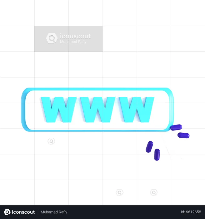Click On Url  3D Icon