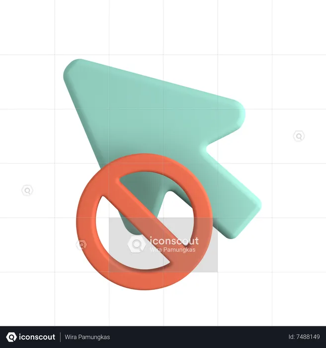Click Unavailable  3D Icon