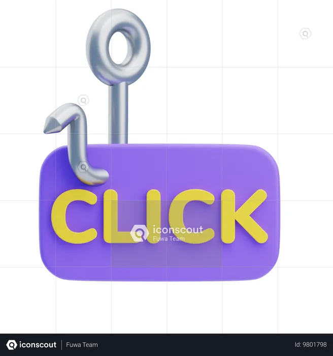 クリックベイト  3D Icon