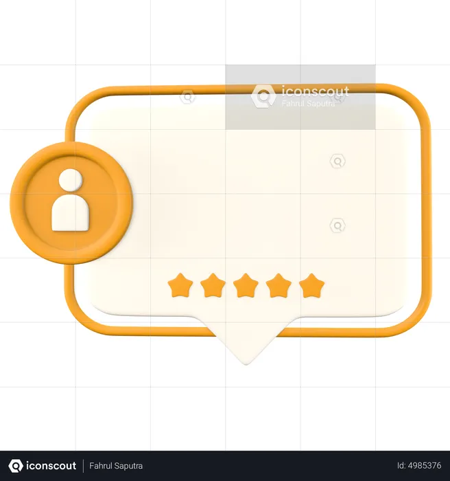 Client Rating Card  3D Icon