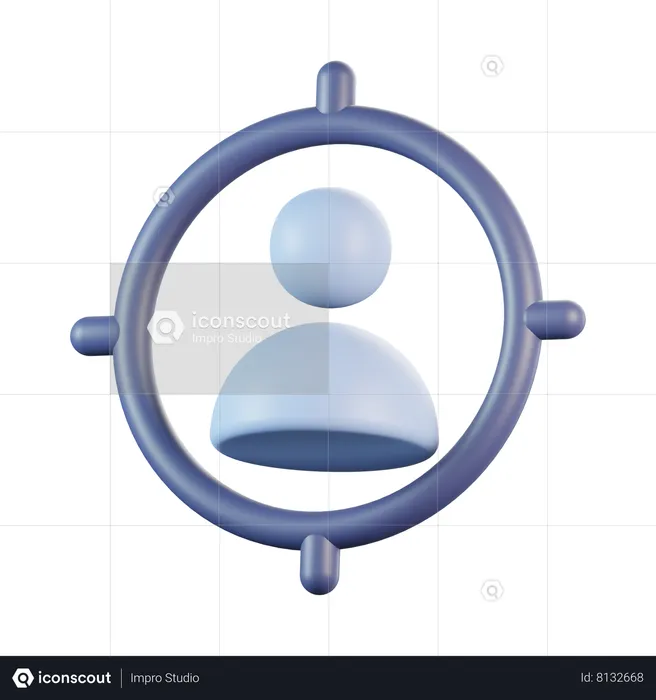 Client target  3D Icon