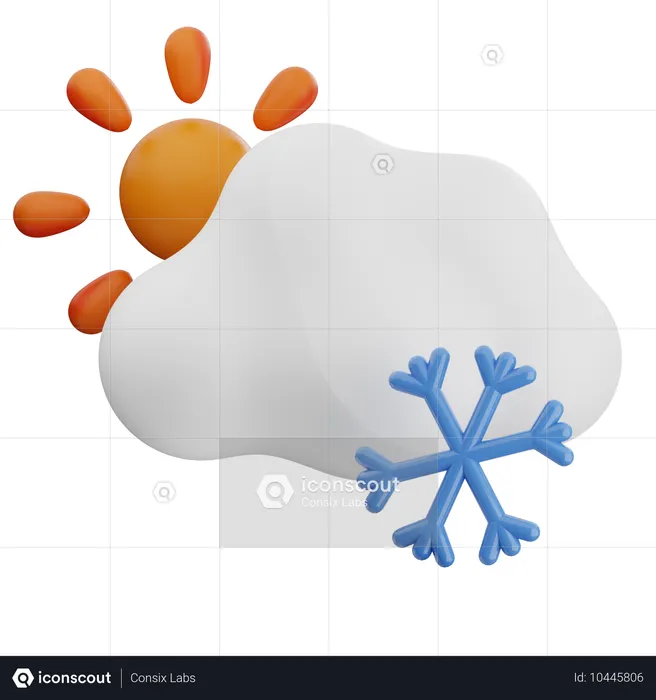 Clima frío  3D Icon