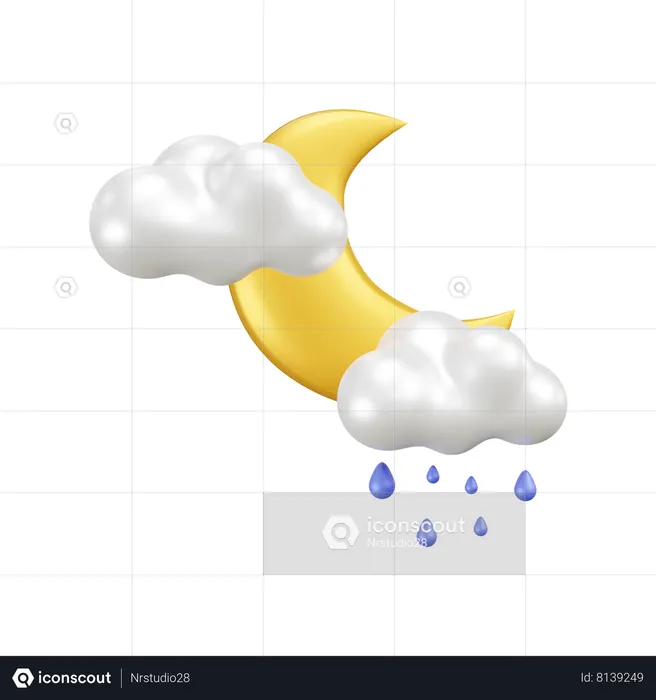 Clima lluvioso  3D Icon