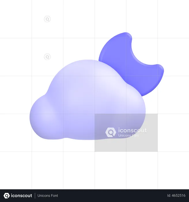 Clima noturno  3D Icon