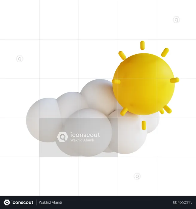 Tiempo soleado  3D Illustration