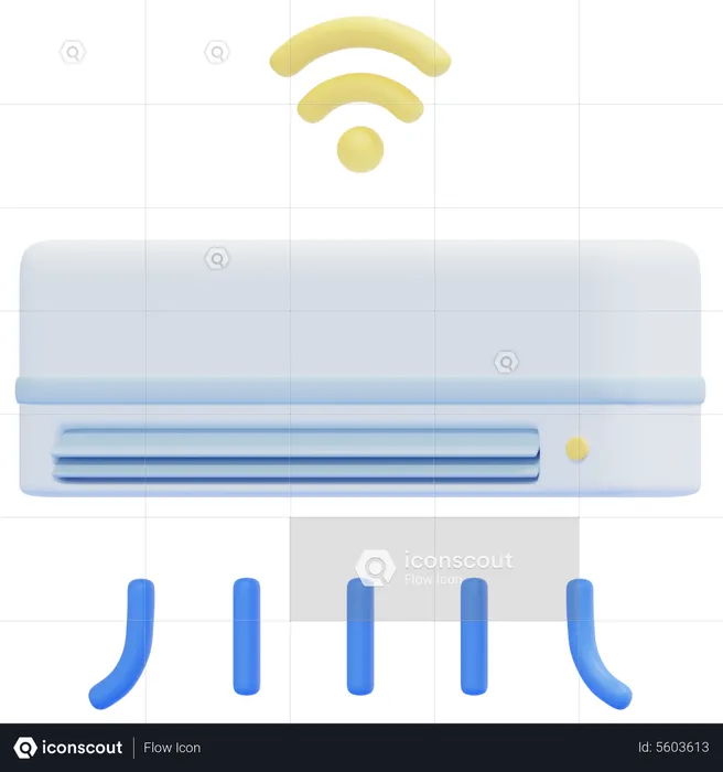 Climatiseur intelligent  3D Icon