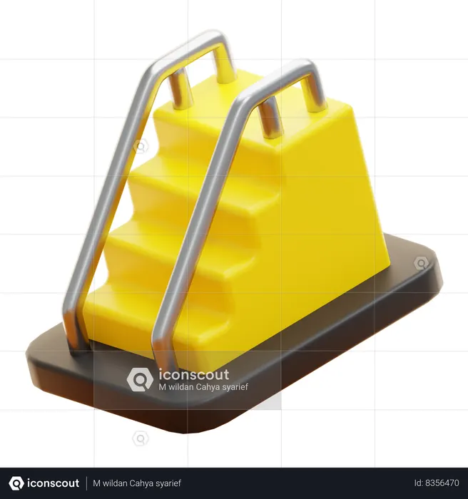CLIMBING STAIRS  3D Icon