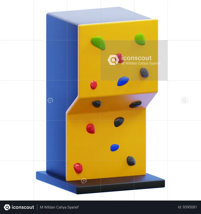 CLIMBING WALL  3D Icon