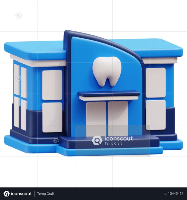 Clinica odontológica  3D Icon