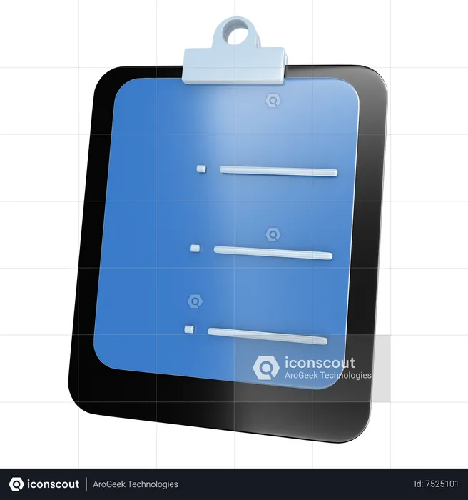 Clip board  3D Icon