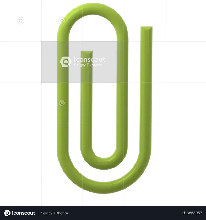 Clip de fijación  3D Icon