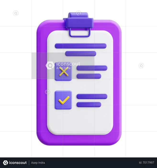 Clipboard  3D Icon