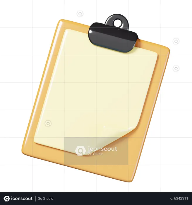 Clipboard  3D Icon