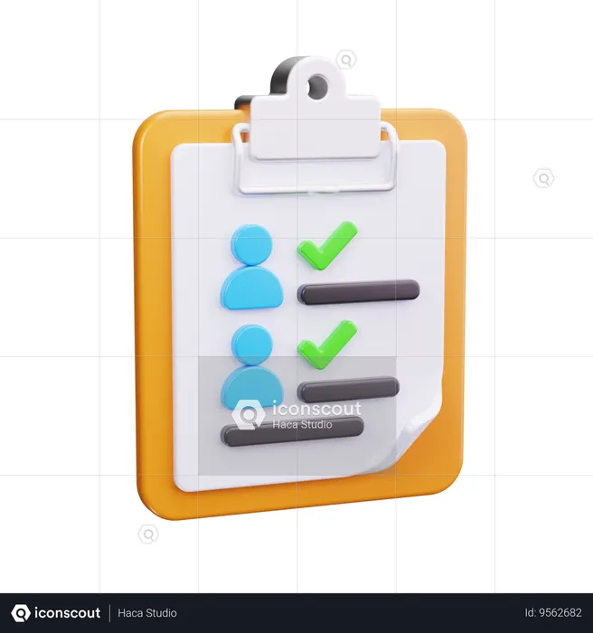 Clipboard  3D Icon