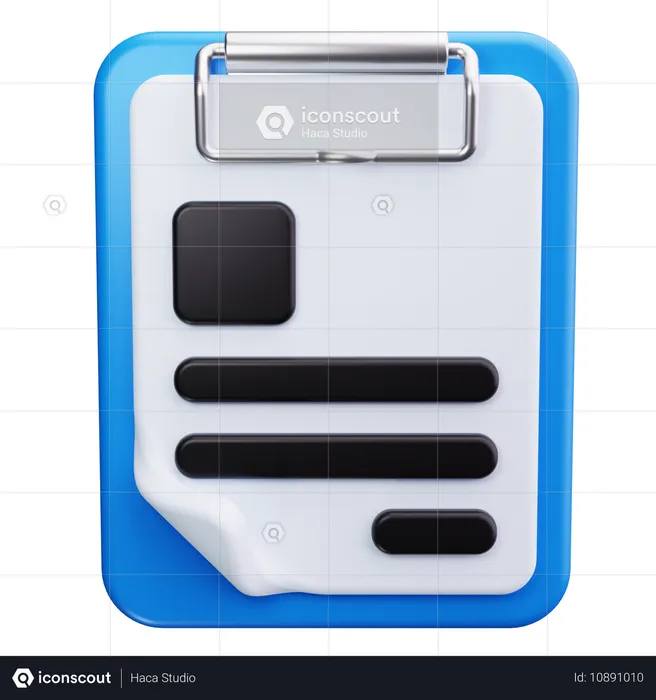 Clipboard  3D Icon