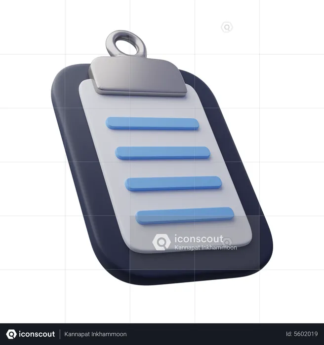 Clipboard  3D Icon