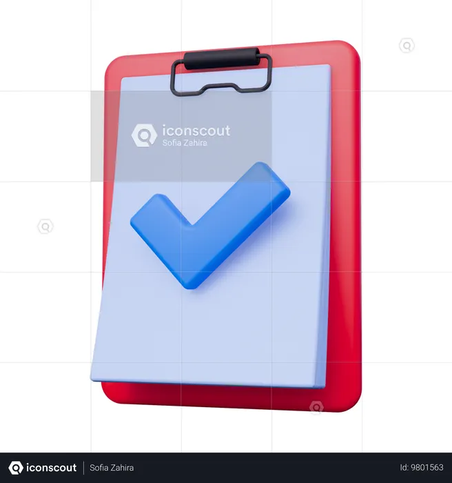 Clipboard  3D Icon