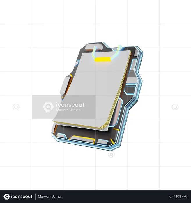 Clipboard  3D Icon