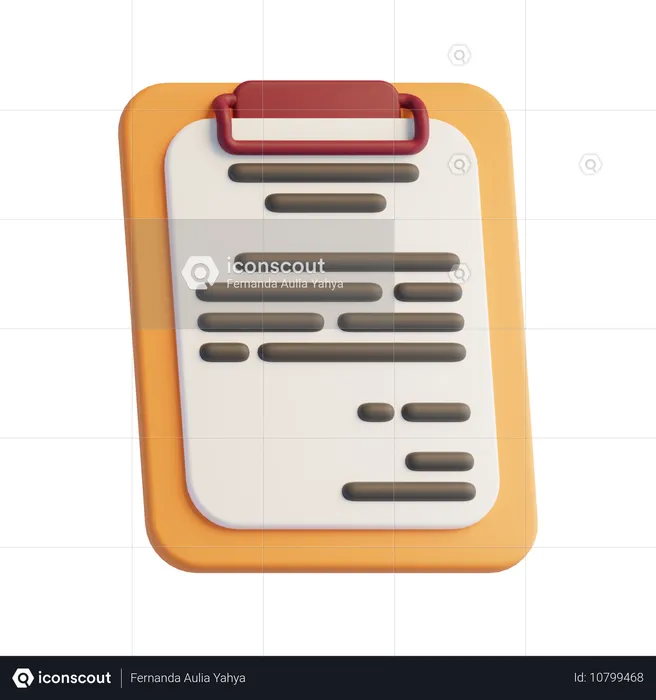 Clipboard  3D Icon