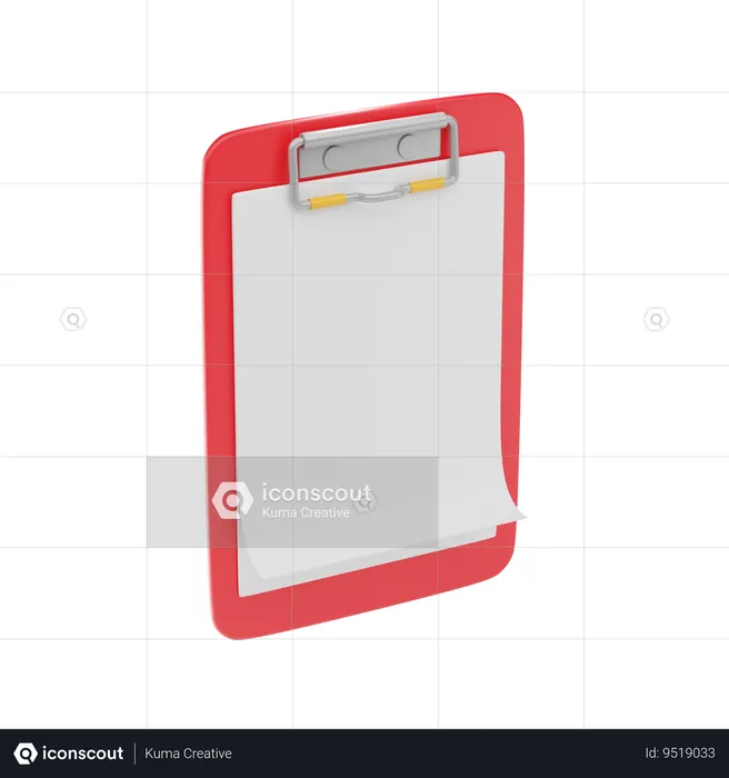 Clipboard  3D Icon