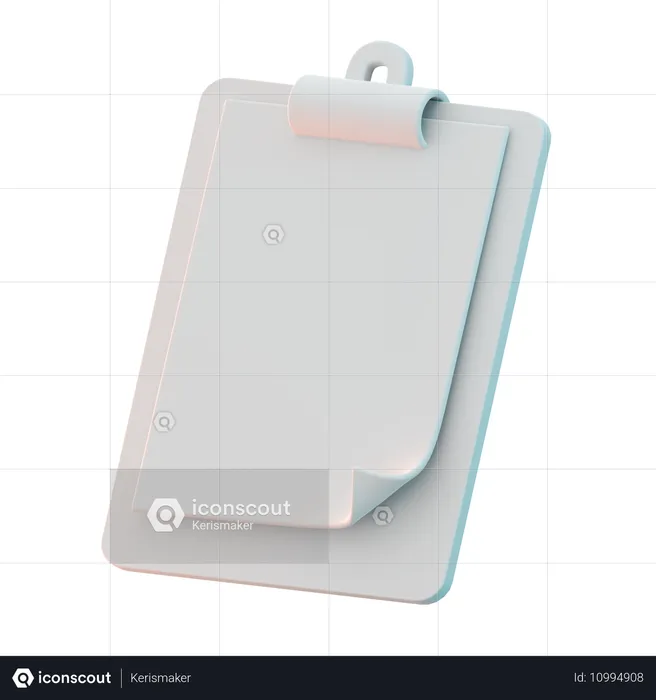 Clipboard  3D Icon