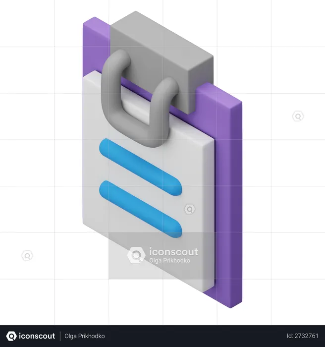 Clipboard  3D Illustration