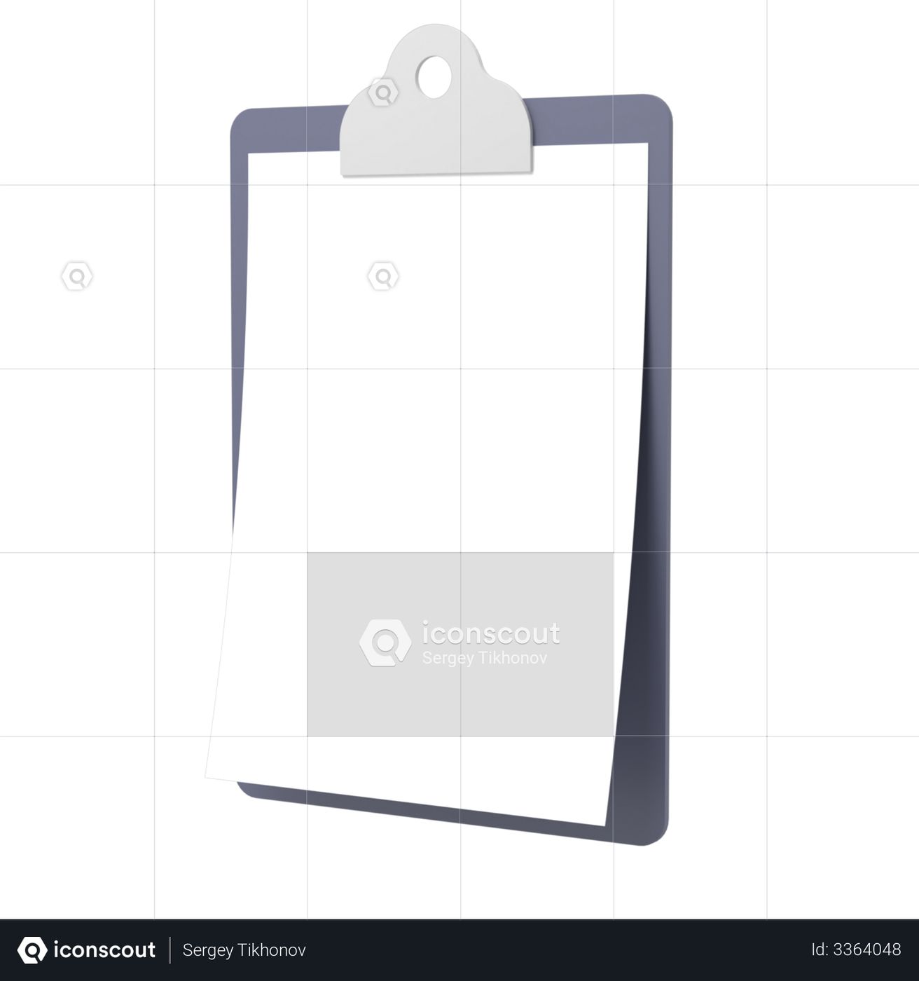 Premium Clipboard 3D Illustration download in PNG, OBJ or Blend format