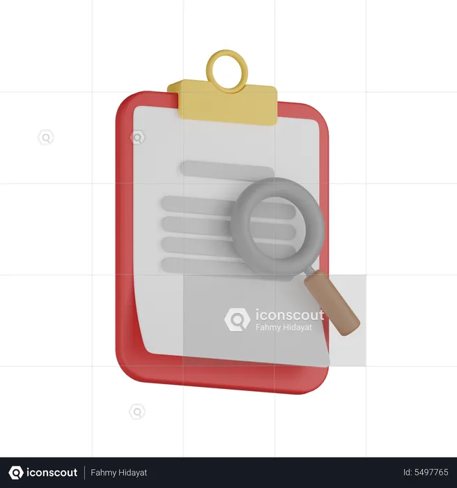 Clipboard Analysis  3D Icon