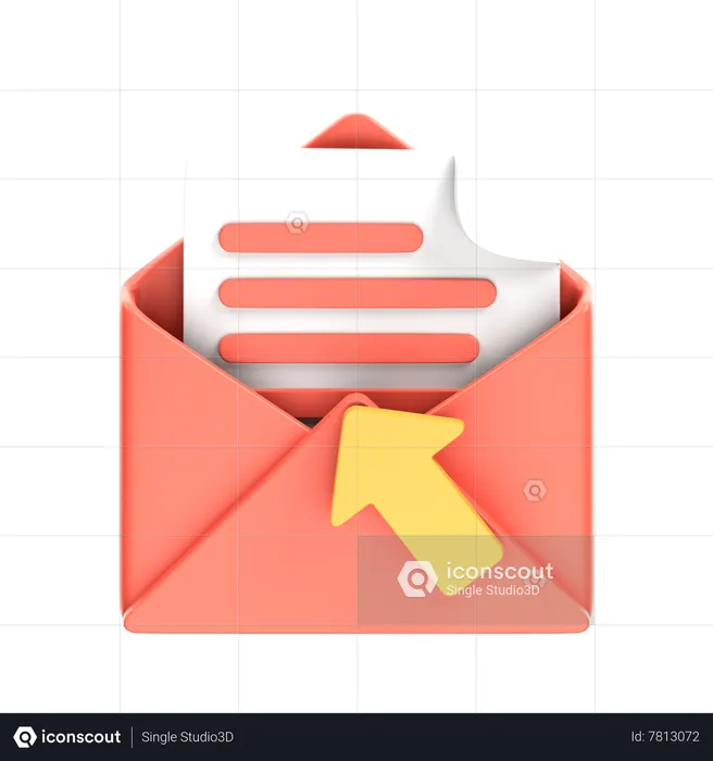 Cliquez sur courrier  3D Icon