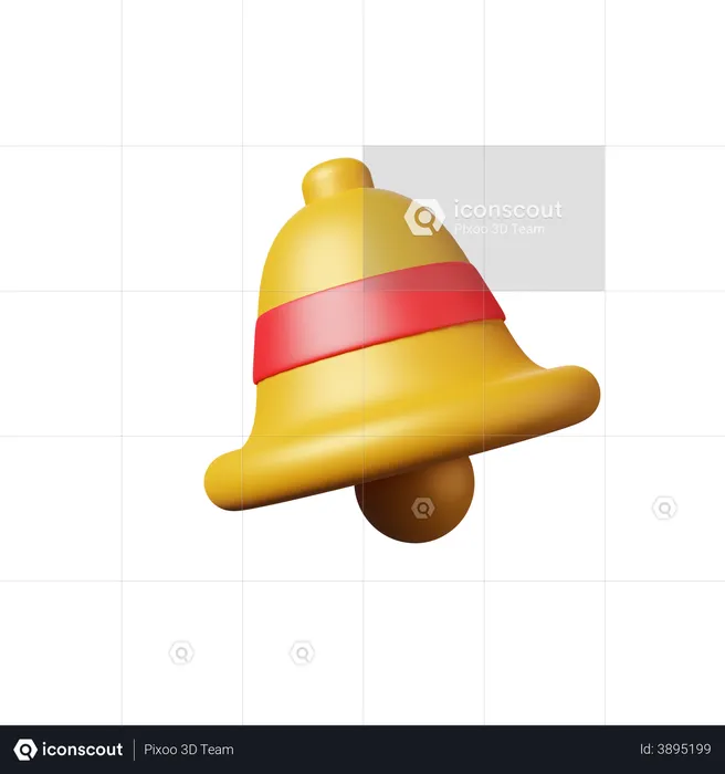 Cloche de notification  3D Illustration