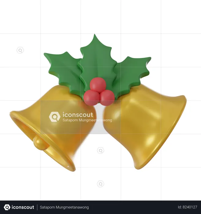 Cloche de Noël  3D Icon