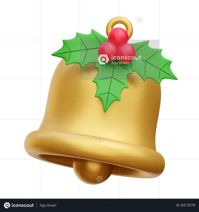 Cloche de Noël  3D Icon