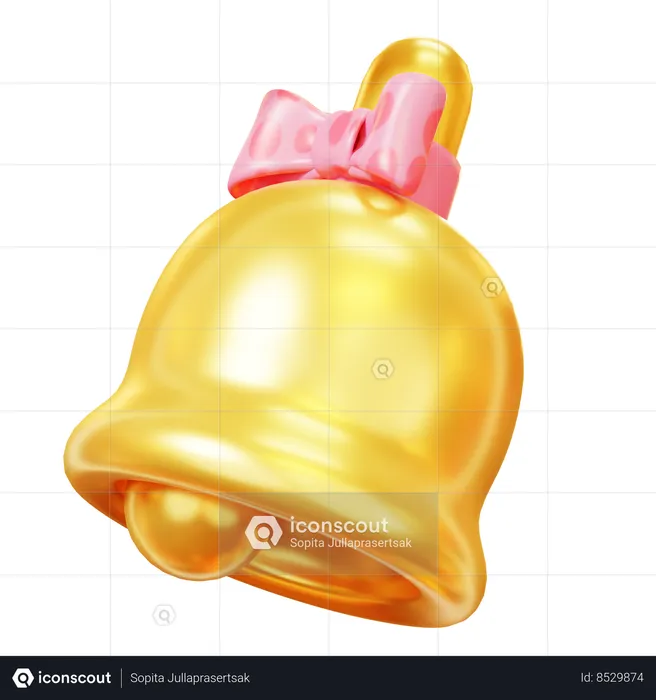 Cloche d'or  3D Icon