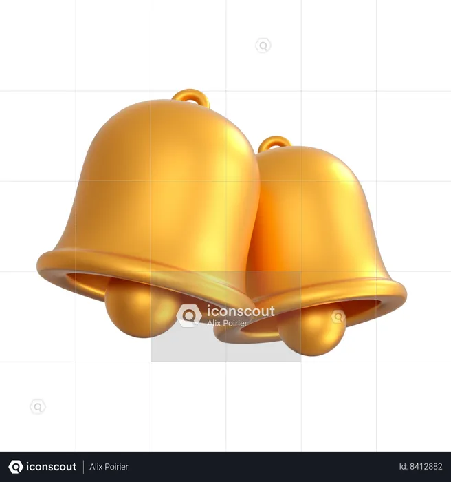 Cloches de Noël  3D Icon