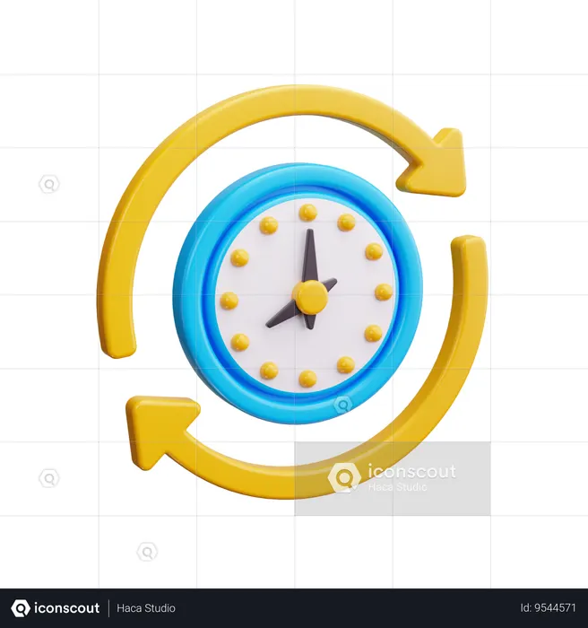 Clock  3D Icon
