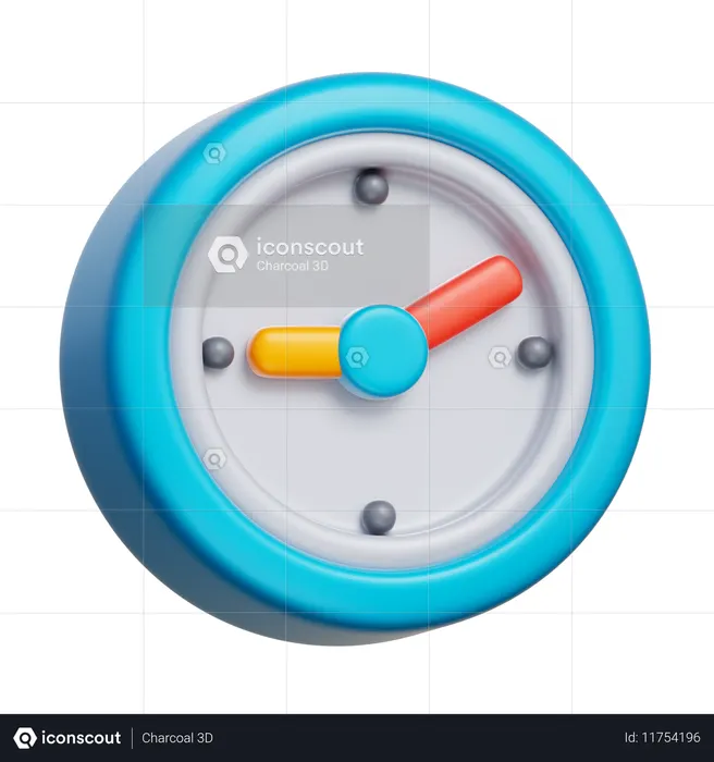 Clock  3D Icon