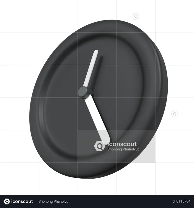 Clock  3D Icon