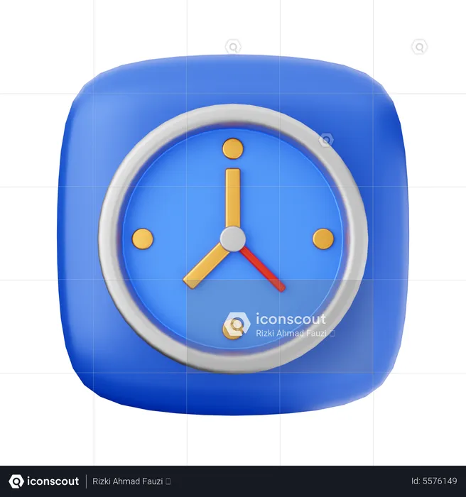 Clock  3D Icon