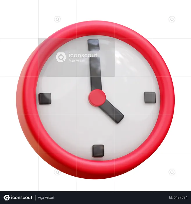 Clock  3D Icon